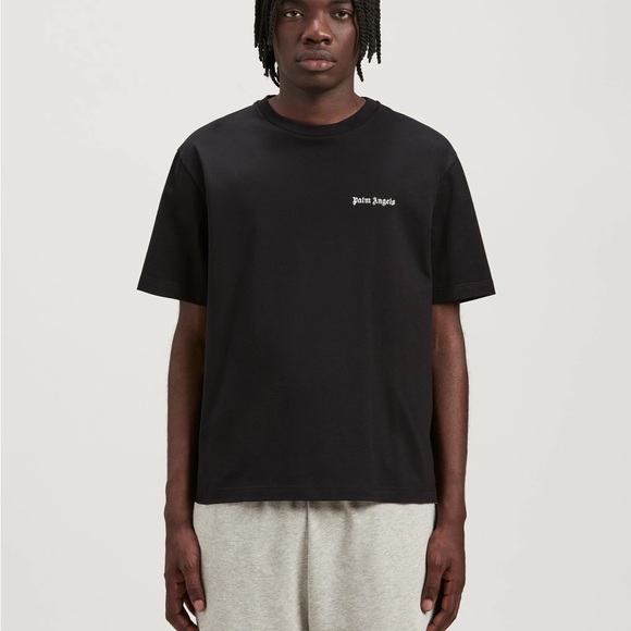 Black / White Palm Angels embroidered logo slim t-shirt - Picture 2 of 8